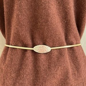 Vintage gold tone stretch belt